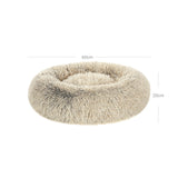 Hundebett Katzenbett 60 x 20 cm (Ø x H) Beige