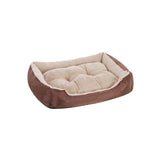 Lit pour chien, lit pour chat 85 x 65 x 21 cm Marron