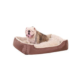 Lit pour chien, lit pour chat 85 x 65 x 21 cm Marron