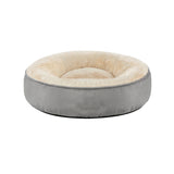 Panier pour chien et chat 50 x 18 cm (Ø x H) Gris-Blanc