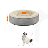Panier pour chien et chat 50 x 18 cm (Ø x H) Gris-Blanc