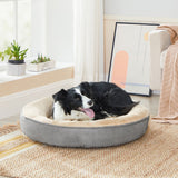 Hundebett Katzenbett rund Ø 70 cm Hellgrau