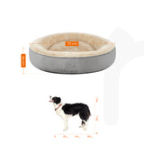 Hundebett Katzenbett rund Ø 70 cm Hellgrau