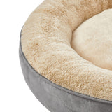 Hundebett Katzenbett rund Ø 70 cm Hellgrau