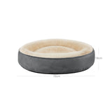 Hundebett Katzenbett 70 x 18 cm (Ø x H) Dunkelgrau
