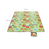 Picknickdecke 200 x 200 cm Blumen-Muster