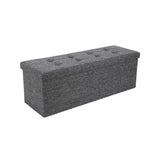 Sitzbank Polsterbank 110 x 38 x 38 cm bis 300 kg belastbar Grau