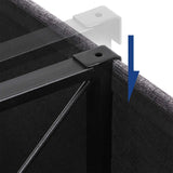 Sitzbank Polsterbank 110 x 38 x 38 cm bis 300 kg belastbar Grau