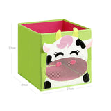 3er-Set Aufbewahrungsbox Faltbox 27 x 27 x 27 cm Pink