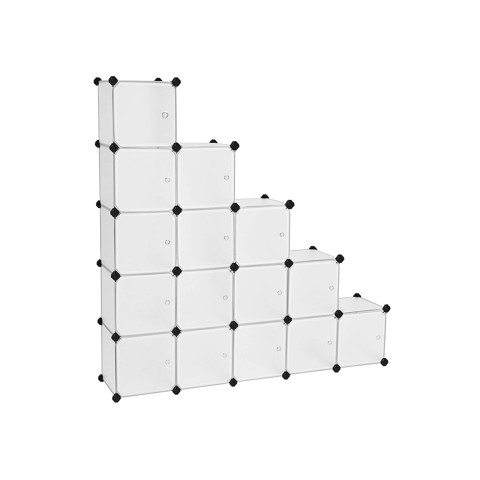 Regalsystem Kleiderschrank 153 x 133 x 31 cm Weiß