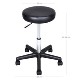 Drehhocker Sitzhöhe 46 - 58 cm Schwarz