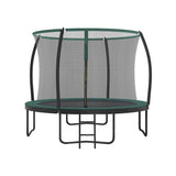 Trampolin Ø 366 cm bis 150 kg belastbar Schwarz-Dunkelgrün
