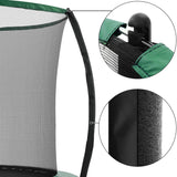 Trampolin Ø 366 cm bis 150 kg belastbar Schwarz-Dunkelgrün