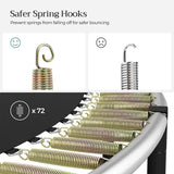 Trampolin Ø 366 cm bis 150 kg belastbar Schwarz-Dunkelgrün