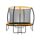 Trampolin Ø 366 cm bis 150 kg belastbar Schwarz-Orange