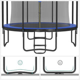 Trampolin Ø 366 cm bis 150 kg belastbar Dunkelblau