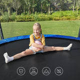 Trampolin Ø 366 cm bis 150 kg belastbar Dunkelblau