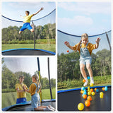 Trampolin Ø 366 cm bis 150 kg belastbar Dunkelblau