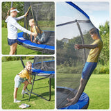 Trampolin Ø 366 cm bis 150 kg belastbar Dunkelblau