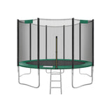 Trampolin rund Ø 366 cm bis 150 kg belastbar Schwarz-Grün