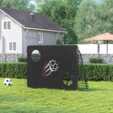 Fußballtor mit Torwand Schwarz