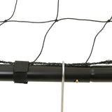 Fußballtor Eisenrohre und PE-Netz Schwarz