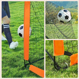 2er-Set Fußballtor Pop-up Orange