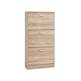Schuhschrank Schuhkommode 60 x 120 x 24 cm Eichen-Optik