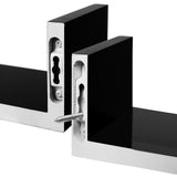 3er-Set Wandregal Schweberegal U-Form 30/35/40 cm Schwarz