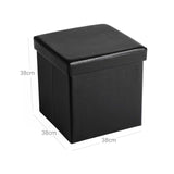 Sitzwürfel 38 x 38 x 38 cm bis 300 kg belastbar Schwarz