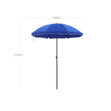 Sonnenschirm Ø 180 cm Blau