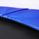 Trampolin Ø 244 cm bis 150 kg belastbar Schwarz-Blau