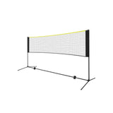 Badmintonnetz Tennisnetz 4 m Schwarz-Gelb
