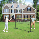 Badmintonnetz Tennisnetz 5 m Schwarz-Gelb