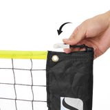 Badmintonnetz Tennisnetz 5 m Schwarz-Gelb