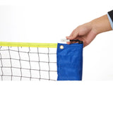 Badmintonnetz Tennisnetz 5 m Blau-Gelb