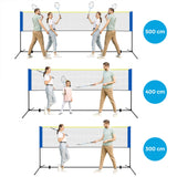 Badmintonnetz Tennisnetz 5 m Blau-Gelb
