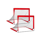 2er-Set Fußballtor Pop-up Rot