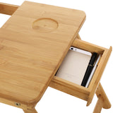 Laptoptisch 55 x 35 x 29 cm Naturfarbe