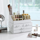 Make-up Organizer Kosmetik-Aufbewahrung Weiß