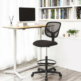 Bürostuhl Schreibtischstuhl mit Netzbezug bis 120 kg belastbar Schwarz
